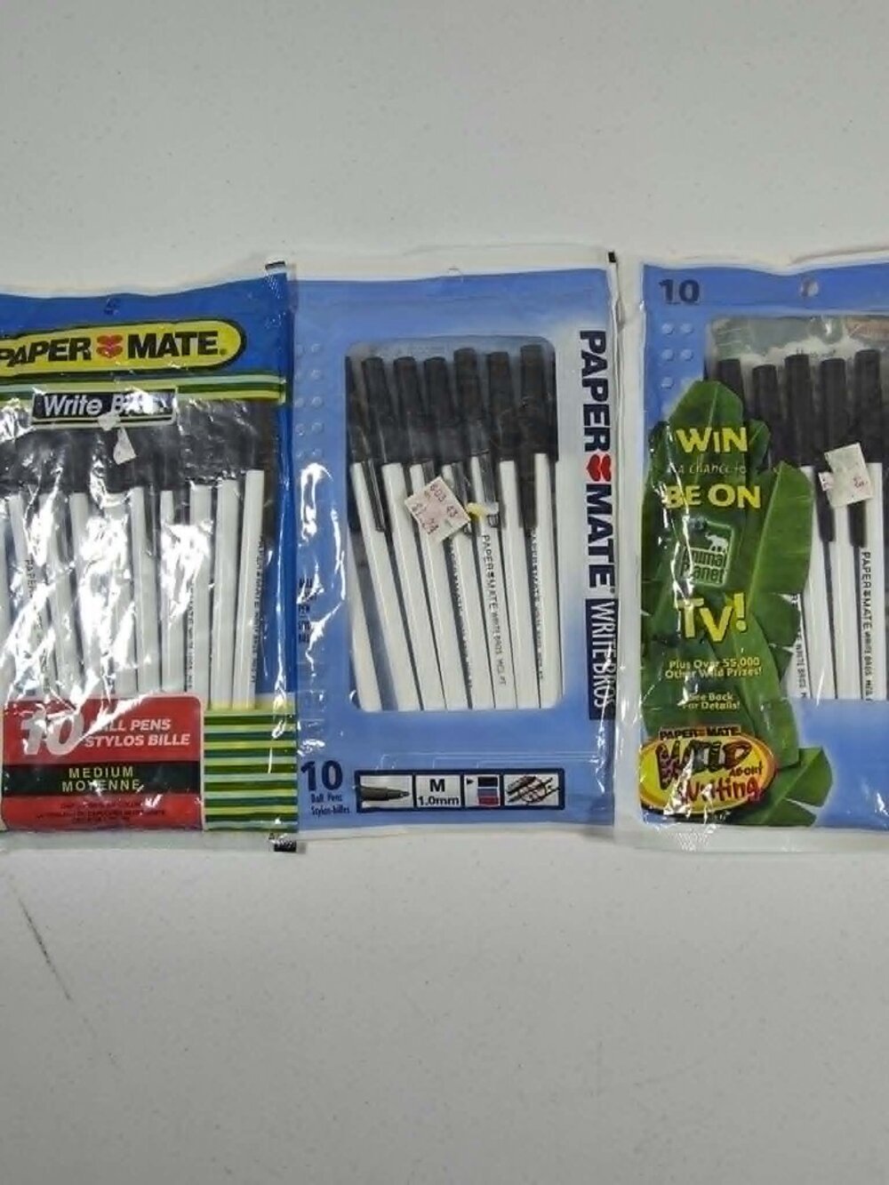 PAPER MATE BALLPOINT PENS VINTAGE 1990 2001 2002 BLACK COLLECTORS 1.0 mm MED NOS